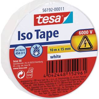 tesa electrical insulation tape - 15 mm x 10 m - white