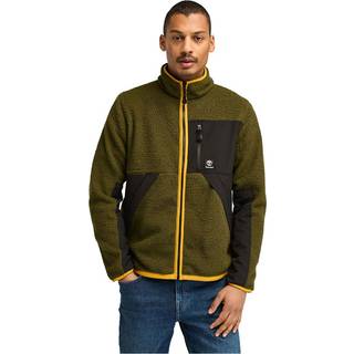 Timberland Sherpa Mix Media Fleece Fleecejakke Herrer størrelse XL farve olivengrøn