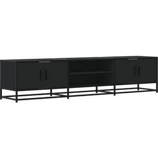 tv-bord 180x35x41 cm konstrueret træ sort