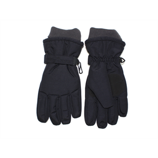 Ver De Terre Skihandsker Sort Med Ribmanchet Og Forstærkning - Str. 10-14y