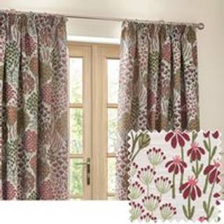 Wylder Wylder Rednut Ophelia Floral Jacquard Lined Pencil Pleat Curtains