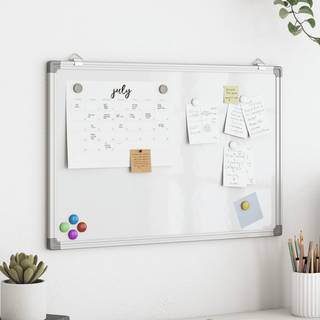 magnetisk whiteboard 60x40x1,7 cm aluminium