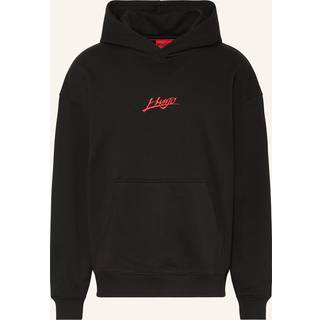 HUGO Herren Sweatshirt schwarz Logo und Motiv