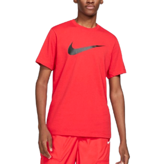 Nike Crew Neck Icon Swoosh T Shirt Red