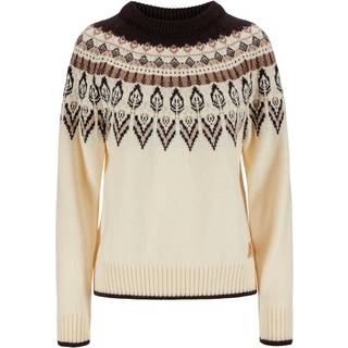 Dale of Norway Women's Sula Sweater Offwhite/Coffee/Sandstone, M