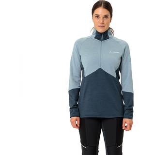 Vaude Women's Larice Halfzip Fleece Jacket Fleecesweatere Damer størrelse 44 farve blå/grå