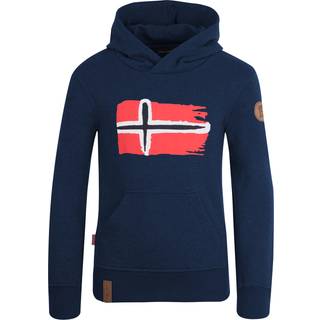 Trollkids Kid's Trondheim Sweater Hoodie Børn størrelse 104 farve blå