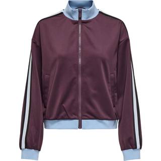 ONLY Track Zip Cardigan Warm Up Burgundy