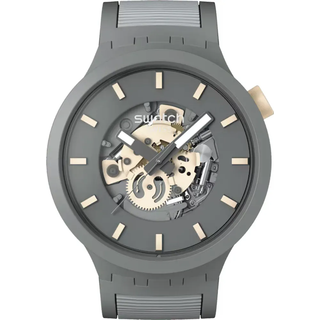 Swatch THRU THE HORIZON Quartz Blue Dial Silicone Strap Men’s Watch SB05M102