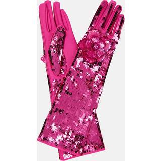 Valentino Floral sequined gloves - pink - XS