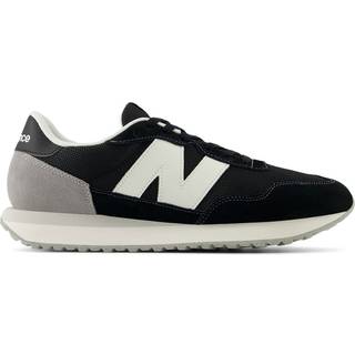 New Balance Mænd 237 i Sort/Hvid læder, Størrelse 42