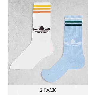 Knæsokker, 2 par - Clear Sky / Off White - 43-45