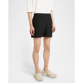 Pleated Shorts in Black - OS