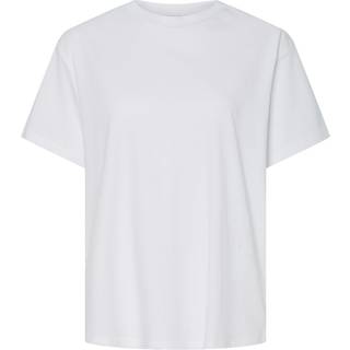 PIECES dame t-shirt PCALMA - Bright White BLACK EVENING ZIP - XS