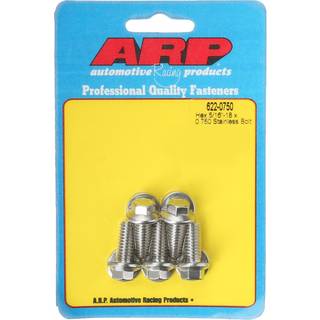 ARP 6220750 5-pakke med rustfrit stål hex bolte størrelse 5/16-18 0,750 under hovedlængde