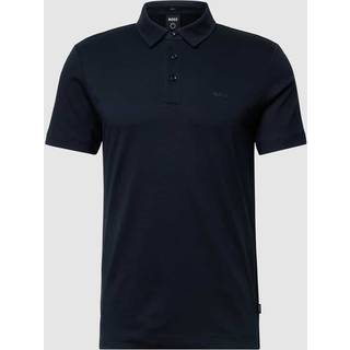 BOSS Black Herren Polo-Shirt blau Slim Fit