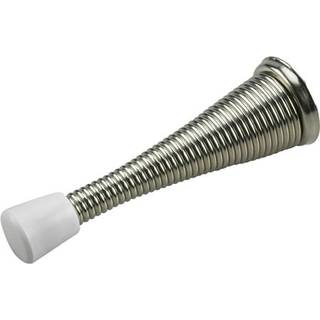 2 Pack Rok Hardware 3 """" (76mm) Flexi Spring Heavy Duty Wall Door Stop Kofanger B?rstet nikkel