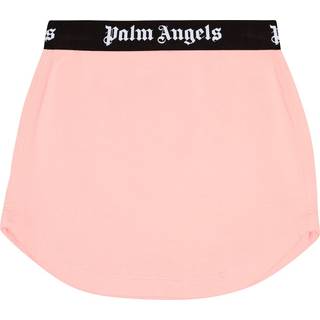 Palm Angels Kids Logo cotton jersey skirt - pink - Y 8
