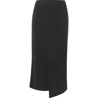 Gestuz Manzigz Skirt Nederdele 10909423 Deep Graphite Melange (SMALL)