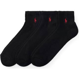 Polo Ralph Lauren 3-Pack Sport Quarter Socks Black