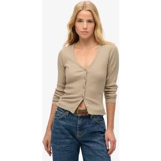 Superdry Det essentielle Knapper Langærmet100% Cotton CardiganEU 42-44 (UK 14-16)
