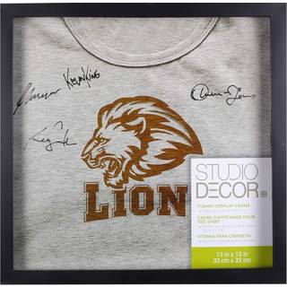 T -shirt Display Frame by Studio D? Cor - Display Case for Shirts Jerseys Memorabilia - Black 1 Pack