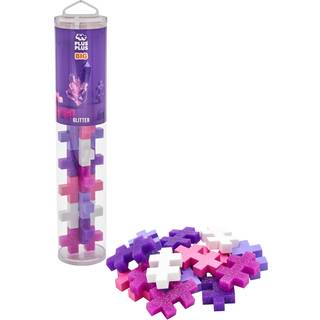 Plus-Plus BIG i rør - Glitter Mix, 15 stk