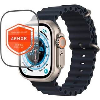 Fixed Apple Watch Ultra 3/2/1 (49mm) Armor Hærdet Glas Skærmbeskyttelse - Sort Kant