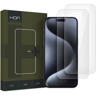 iPhone 16 Pro Hofi Premium Pro+ Skærmbeskyttelse Hærdet Glas - 9H - 2 Stk. - Gennemsigtig