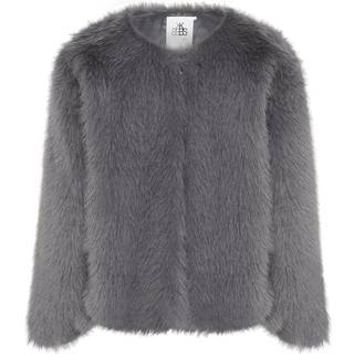 Karen By Simonsen Kbserenity Fur Jacket Jakker 10105337 Thunderstorm (XS/S)
