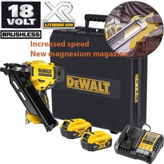 Dewalt DCN930P2-QW 18V XR Sømpistol med 2 stk. 5,0 Ah batterier og lader