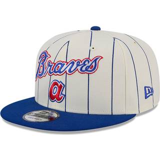Atlanta Braves Jersey Pinstripe Chrome White 9FIFTY Snapback Cap newera adult unisex White newera adult unisex White newera adult unisex White newera - Osfm