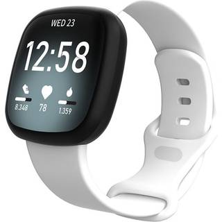 Armbånd til Fitbit Versa 4 / Versa 3 / Sense 2 / Sense Small - Hvid