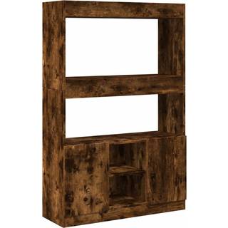 Reol 92X33X Konstrueret Træ Etræsfarve Røget Eg - 92 cm / 140 cm