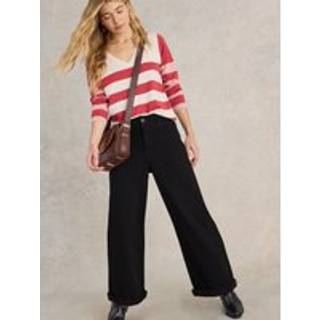 White Stuff White Stuff Black Ayla Wide Leg Jeans
