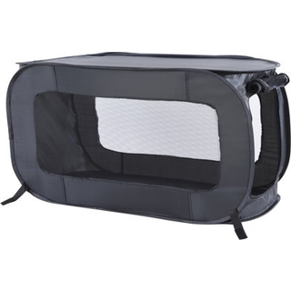 Beatrice Home Fashions Brbar sammenklappelig Pop Up Kennel Rejse Katte- og Hundebur 36"""" L x 22"""" B x 22"""" H Sort