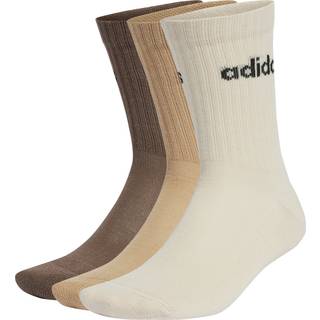 Linear Crew Cushioned sokker, 3 par - Brown / Magic Beige / Earth Strata - 34-36