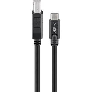 USB 3.1 til 2.0 kabel (USB C - USB-B han) | 1 meter | PRIS-MATCH