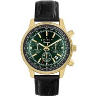 Spirit SP1006 Chronograph Black Leather Strap Watch - W27127