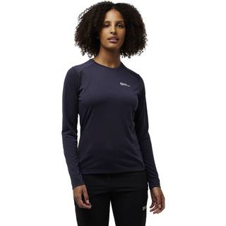 Jack Wolfskin Women's Vonnan L/S Tee Longsleeve Damer størrelse XL farve blå