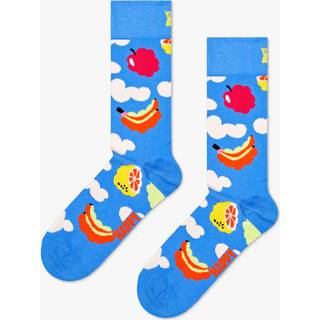 Colorful Cloud Socks | Fun & Funky Crew Socks - Blue, White, Pink, Dark Pink, Yellow, Light Green - 41-46