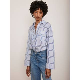 Mint Velvet Mint Velvet Blue Stripe Jacquard Shirt
