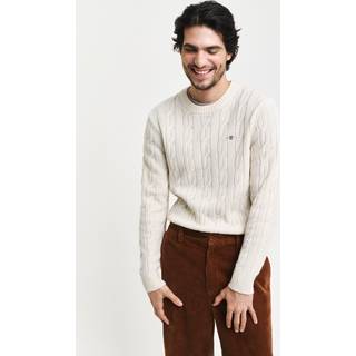 Gant Herren Pullover weiß unifarben