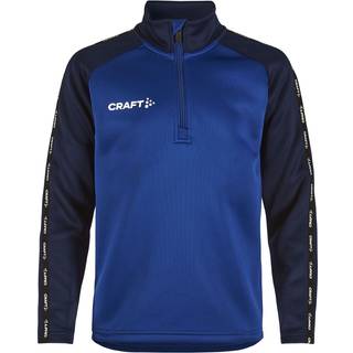 Craft 1912733 squad 2.0 half zip jr Børn Club Cobolt/Navy 134/140