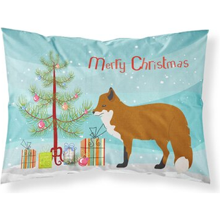 """" Caroline's Treasures Red Fox Christmas Pillowcase Standard Multicolor """"