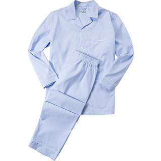 van Laack Herren Pyjama blau Baumwolle & Mix Gestreift