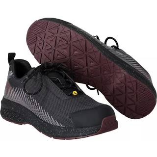 MASCOT FOOTWEAR CUSTOMIZED sikkerhedssko, stengrå/bordeaux - 1045