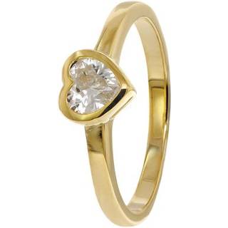 trendor 41558 Damenring Gold 333/8K mit Zirkonia Herz