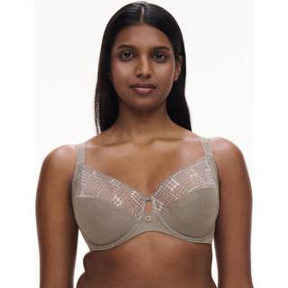 Chantelle Intrigue BH med bøjle, grå, Størrelse: 80E, Dame