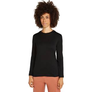 Icebreaker Women's Merino 150 Tech Lite L/S Tee Merino-shirt Damer størrelse S farve sort